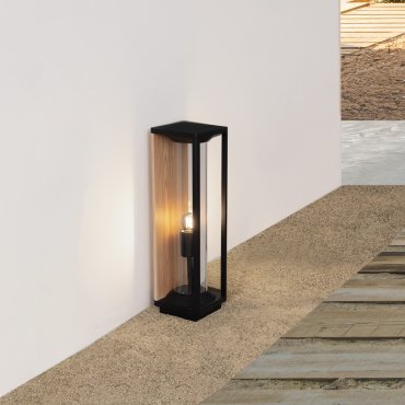 Nova Luce Pacific - lampe de jardin - 14,5 x 50 x 14,5 cm - IP65 - anthracite foncé