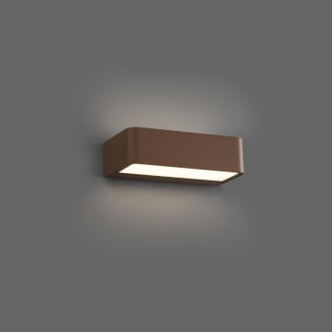 Faro Takua - applique murale - 20 x 10,3 x 5,5 cm - 10W LED inclus - IP65 - brun