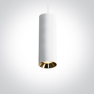 ONE Light Cylinder - lampe suspendue - Ø 7,5 x 224 cm - blanc