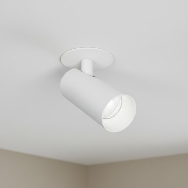 ONE Light COB Cylinders - spot en saillie avec réflecteur blanc et noir - Ø 6 x 9 cm - LED dimmable 6,5 W incluse - blanc