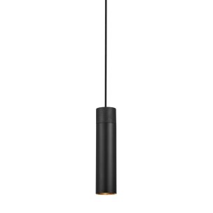 MODÈLE D’EXPOSITION - Tilo Pendant Black + Adaptateur Rail 3 Phases – Suspension pour Système de Rail – Noir
