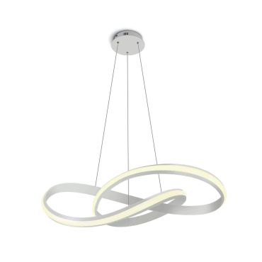 ONE Light Swirl - lampe suspendue - Ø 60 x 150 cm - 30W LED inclus - blanc