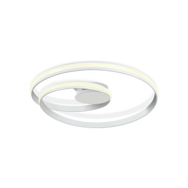 ONE Light Swirl - plafonnier - Ø 58 x 9,5 cm - 30W LED inclus - blanc