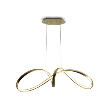 ONE Light Swirl - lampe suspendue - Ø 82 x 150 cm - 36W LED inclus - laiton