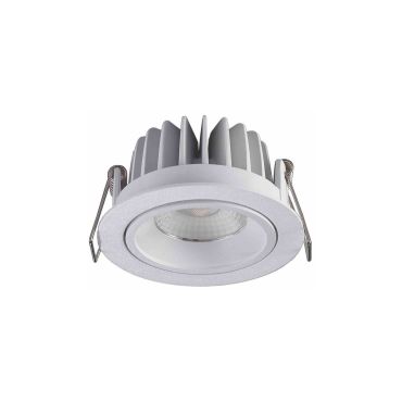Artdelight Venice 1210 - spot encastré - Ø 90 mm, Ø 83 mm encastré - 10W LED dimmable inclus - IP44 - blanc