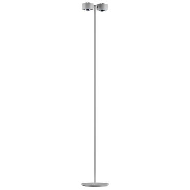 VK Lighting Aura - lampadaire - Ø 28 x 156,7 cm - 2 x 10W dimmable LED inclus - blanc