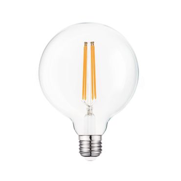 VK Lighting lampe à incandescence - Ø 9,5 x 13,2 cm - E27 - 7W dimmable - 2700K - transparent