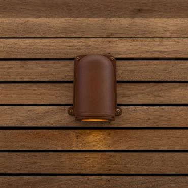 Lutec Ancor - applique murale extérieure - 11,7 x 9,2 x 14,6 cm - IP54 - brun mat