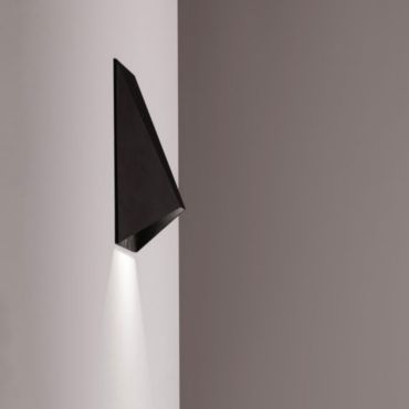 Nova Luce Bazz - applique murale - 16 x 5 x 16 cm - 3W LED inclus - noir sable