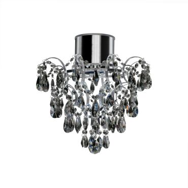 Searchlight Bathroom - lustre de salle de bain - Ø 36 x 38 cm - 4W LED inclus - IP44 - chrome