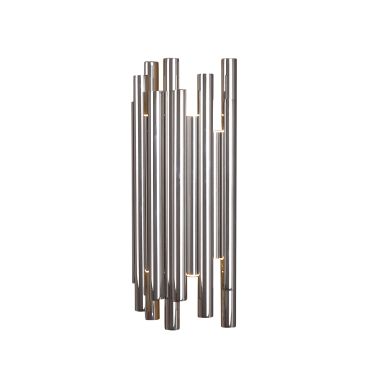 Maxlight Organic - applique murale - 19 x 10 x 43 cm - 8 x 1W LED dimmable inclus - chrome
