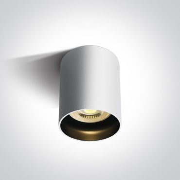 ONE Light GU10 Dark Light - spot en saillie 1L - Ø 6,8 x 9,5 cm - blanc