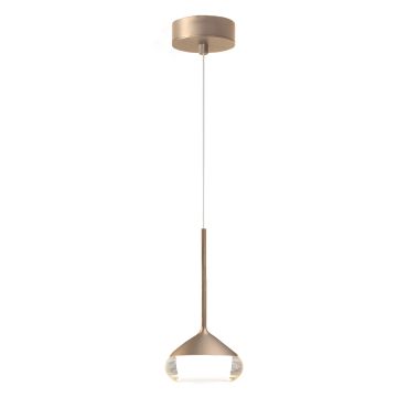 Artdelight Phoenix – suspension – Ø 11,6 x 8,2 cm – 7W LED dimmable inclus – champagne