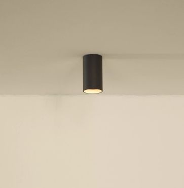 Lucide Delto - spot en saillie - Ø 5,5 x 10 cm - 5W LED dimmable inclus - dim to warm - gris