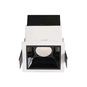 Nova Luce Sorel - spot à encastrer - 62 x 62 mm, 58 x 57 mm encastré - 7W LED inclus - blanc et noir