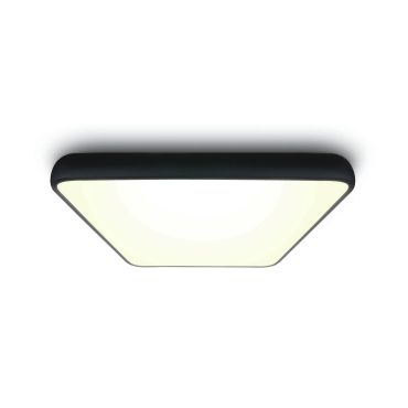 ONE Light LED Slim Line Plafo - plafonnier - 64 x 64 x 9 cm - 62W LED inclus - noir