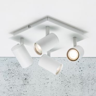 Nordlux Frida - spot en saillie 4L - 23 x 23 x 11,5 cm - blanc