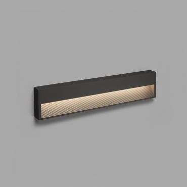 Faro Grada - applique murale - 60 x 4,6 x 12,8 cm - 12W LED inclus - IP54 - gris foncé