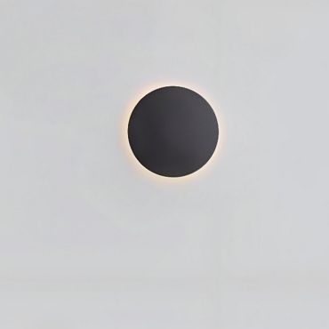Nova Luce Cyrcle - applique murale - Ø 30 x 3,2 cm - 22,5W LED inclus - noir sable