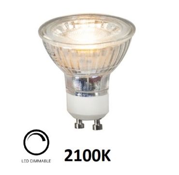 Spot LED Searchlight - Ø 5 x 5 cm - GU10 - 3W dimmable - 2100K