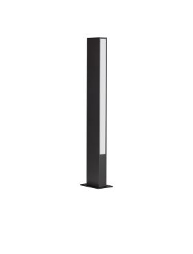 Nova Luce Stor - lampe de jardin - 8 x 60 x 12 cm - 12W LED inclus - IP65 - noir sablé