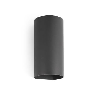 Faro Bruc - applique murale - 12 x 10,8 x 24 cm - 7W LED inclus - IP54 - gris foncé