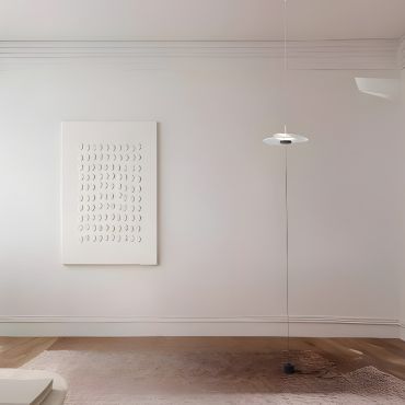 Nova Luce Olea - lampe suspendue - 35 x 340 x 32 cm - 16W dimmable LED inclus - blanc sablé