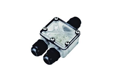 Boîte de jonction étanche à LED intégrée - 3 presse-étoupes - IP67