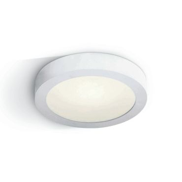 ONE Light LED Plafo Round - plafonnier - Ø 30 x 3,9 cm - 30W LED inclus - IP40 - blanc - couleur de lumière blanche