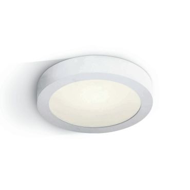 ONE Light LED Plafo Round - plafonnier - Ø 30 x 3,9 cm - 30W LED inclus - IP40 - blanc - couleur de lumière blanc chaud
