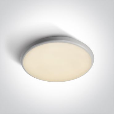 ONE Light LED Slim Plafo Range - plafonnier d'extérieur - Ø 35 x 4 cm - 25W LED inclus - IP54 - blanc - couleur de lumière réglable