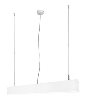 Roi Du Luminaire Linear - lampe suspendue - 57 x 5 x 200 cm - 18W LED inclus - blanc - couleur de lumière blanc chaud