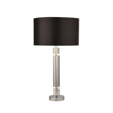 Searchlight Table - lampe à poser - Ø 35 x 62 cm - noir et chrome
