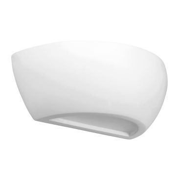 Nova Luce Sandro - applique - 32 x 12 cm - plâtre blanc