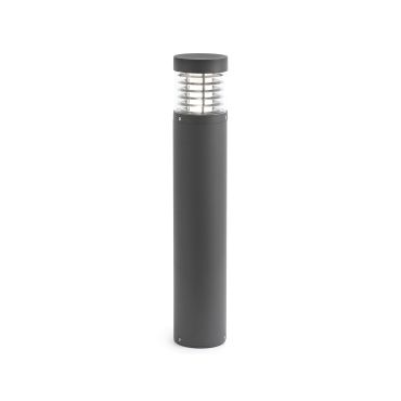 Faro Giza - lampe de jardin - Ø 12 x 65 cm - 15W LED inclus - IP54 - gris foncé