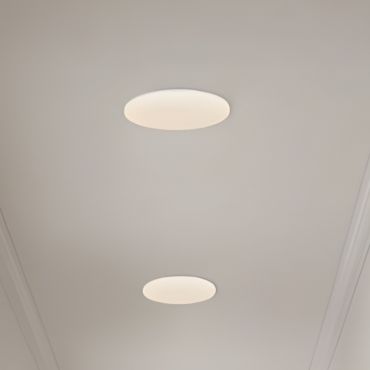 Nordlux Vic - plafonnier - Ø 22 x 4 cm - 18W LED inclus - IP21 - blanc - couleur de lumière blanc chaud (3000K)
