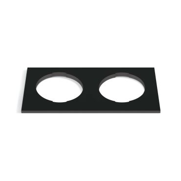 ONE Light - double base décorative carrée - 10105H - noir