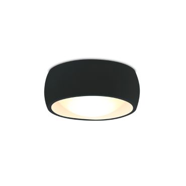 Maxlight Kodak - plafonnier - Ø 10,8 x 4,8 cm - 8W LED inclus - noir