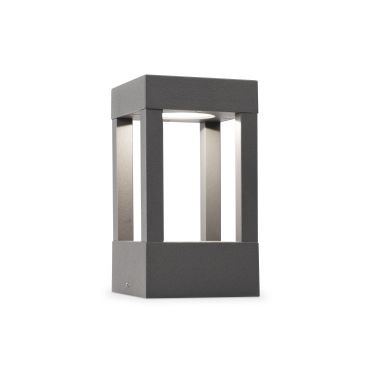 Faro Agra - lampe de jardin - 10,8 x 10,8 x 20 cm - 9W LED inclus - IP55 - gris foncé