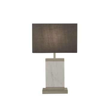 Searchlight - lampe à poser - 20 x 20 x 55 cm - gris et blanc