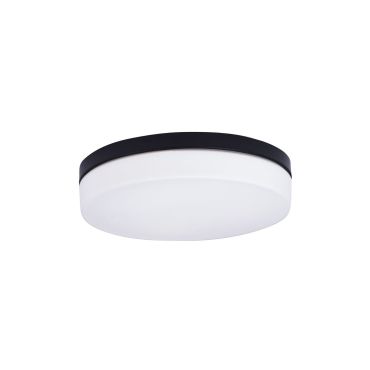 Maxlight Oda - plafonnier - Ø 40 x 9 cm - IP44 - blanc et noir