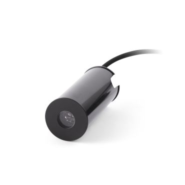 Faro Grund - spot rond pour l'extérieur - Ø 37 mm, Ø 32 mm à encastrer - 2W LED inclus - IP67 - noir - couleur de lumière blanc chaud (3000K)
