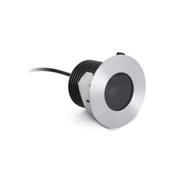 Faro Grund - spot rond pour l'extérieur - Ø 92 mm, Ø 68 mm à encastrer - 13W LED inclus - IP67 - acier inoxydable satiné