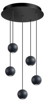 ETH Grace - suspension - Ø 4,8 x 400 cm - 20W LED dimmable inclus - noir