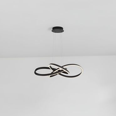 Nova Luce Amara - suspension - 68 x 120 cm - 54W LED dimmable inclus - noir sable