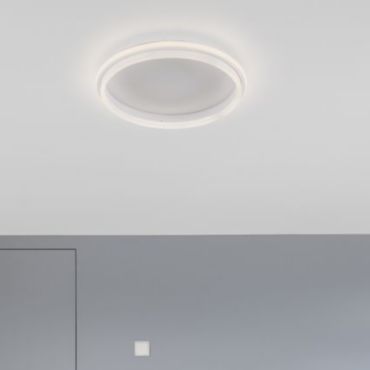 Nova Luce Willow - plafonnier - Ø 45 x 6 cm - 38W LED inclus - blanc sable