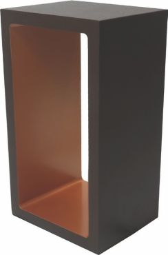 Artdelight Corridor - lampe à poser - 18,2 x 10 x 8 cm - 3 niveaux de gradation - 6W LED inclus - IP40 - brun et or