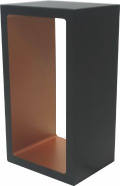 Artdelight Corridor - lampe à poser - 18,2 x 10 x 8 cm - 3 niveaux de gradation - 6W LED inclus - IP40 - noir et or