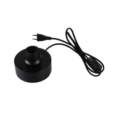 Artdelight Round - lampe à poser - Ø 12 x 8,5 cm - noir