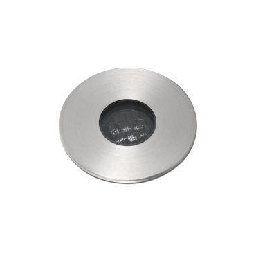 Faro Grund - spot rond pour l'extérieur - Ø 37 mm, Ø 32 mm à encastrer - 2W LED inclus - IP67 - acier inoxydable satiné - couleur de lumière blanc chaud (3000K)